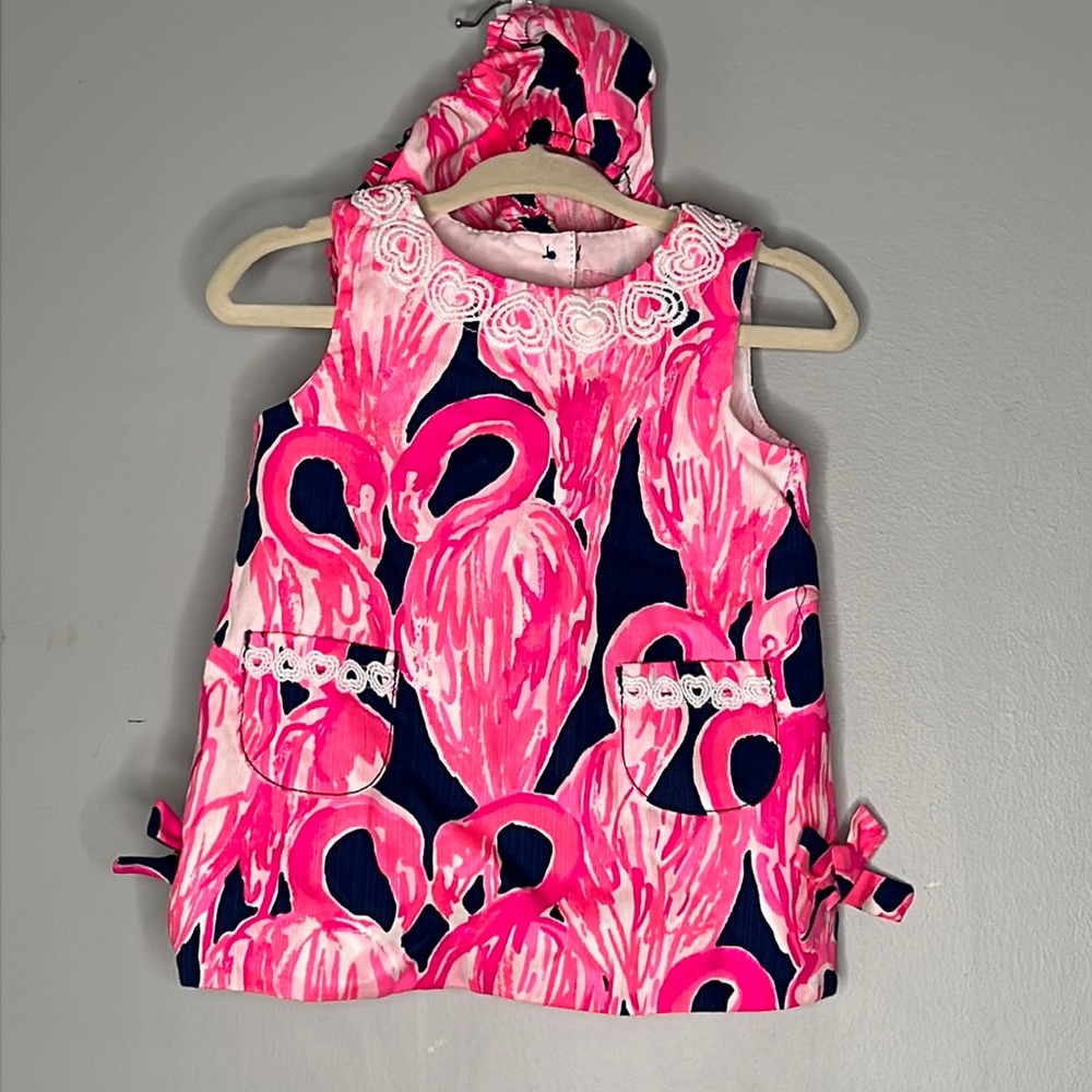 NWOT Lilly Pulitzer Dress with Ruffle Diaper Cover Sz 3-6mth